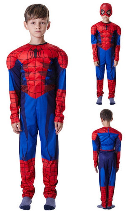 Spiderman Kostüm Kinder Muskelkostüm Superheldenkostüme