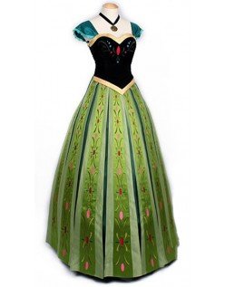 Erwachsene Deluxe Frozen Kleider Prinzessin Anna Kostüm