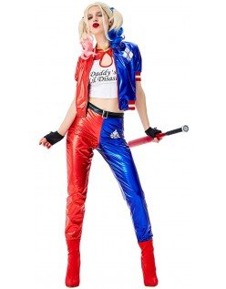 Halloween Suicide Squad Harley Quinn Kostüm Erwachsene Set