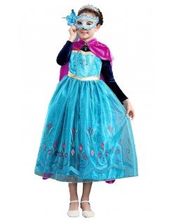 Frozen Prinzessin Kleider Anna Kleid für Kinder