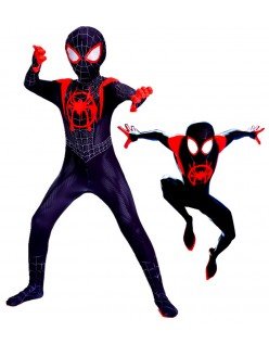 Spider Man Into the Spider Verse Kostüm Kinder Superhelden Kostüme