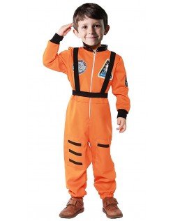 Astronauten Kostüm für Kinder Orange