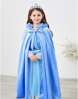 Winterkinder Frozen Prinzessin Elsa Kap Mit Kapuze Blau
