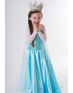 Blaues Elsa Eiskönigin Kostüm Kinder