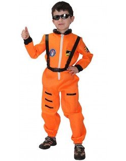 Kinder Nasa Astronauten Kostüm Orange