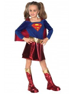 Halloween Supergirl Kostüm Superhelden Kostüme für Kinder