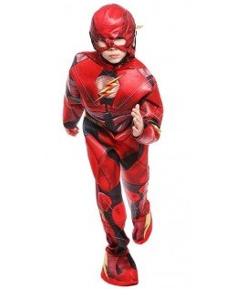 The Flash Kostüm Kinder DC Comics Superhelden Muskel Kostüm