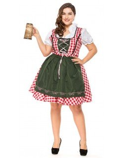 Traditionelle Bayerische Oktoberfest Kleidung Große Größen Dirndl