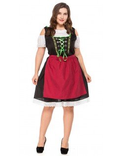 Bayerische Oktoberfest Kleidung Große Größen Dirndl Heidi Kleid