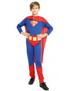 Klassisches Superman Kostüm für Kinder Superhelden Kostüme